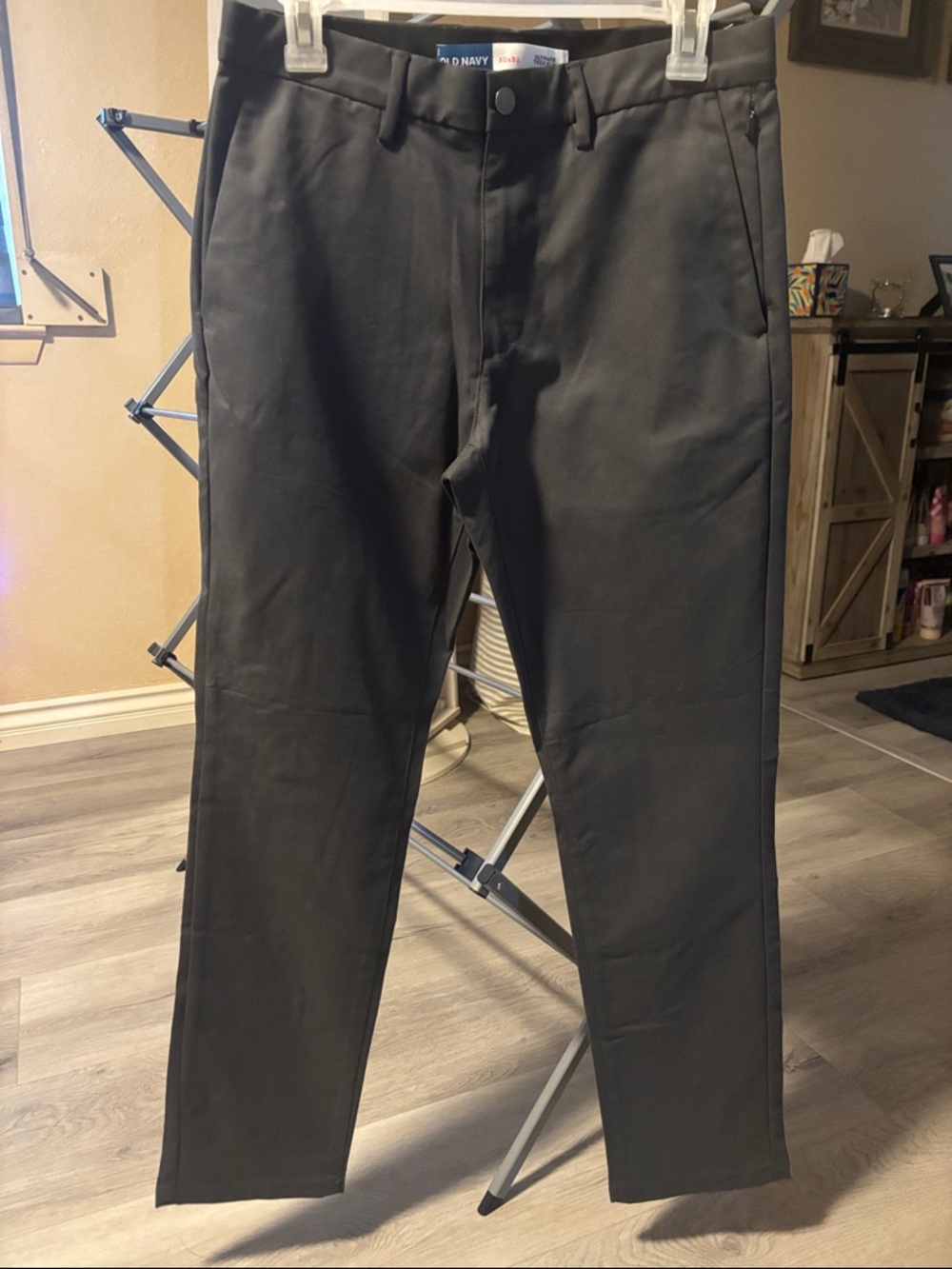 Old Navy Men's Grey Slim Straight Chinos